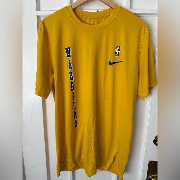 NBA Yellow Nike Tee with Blue Logo - Picture 1 of 3